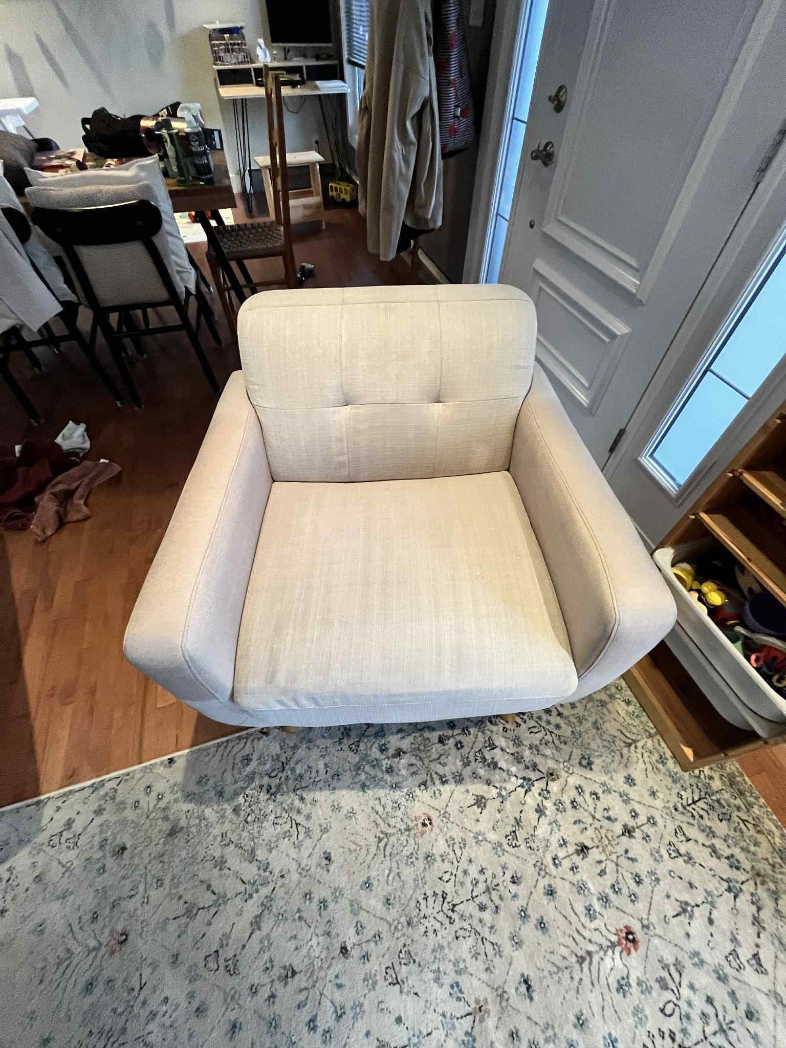 Après — Fauteuil en tissu
