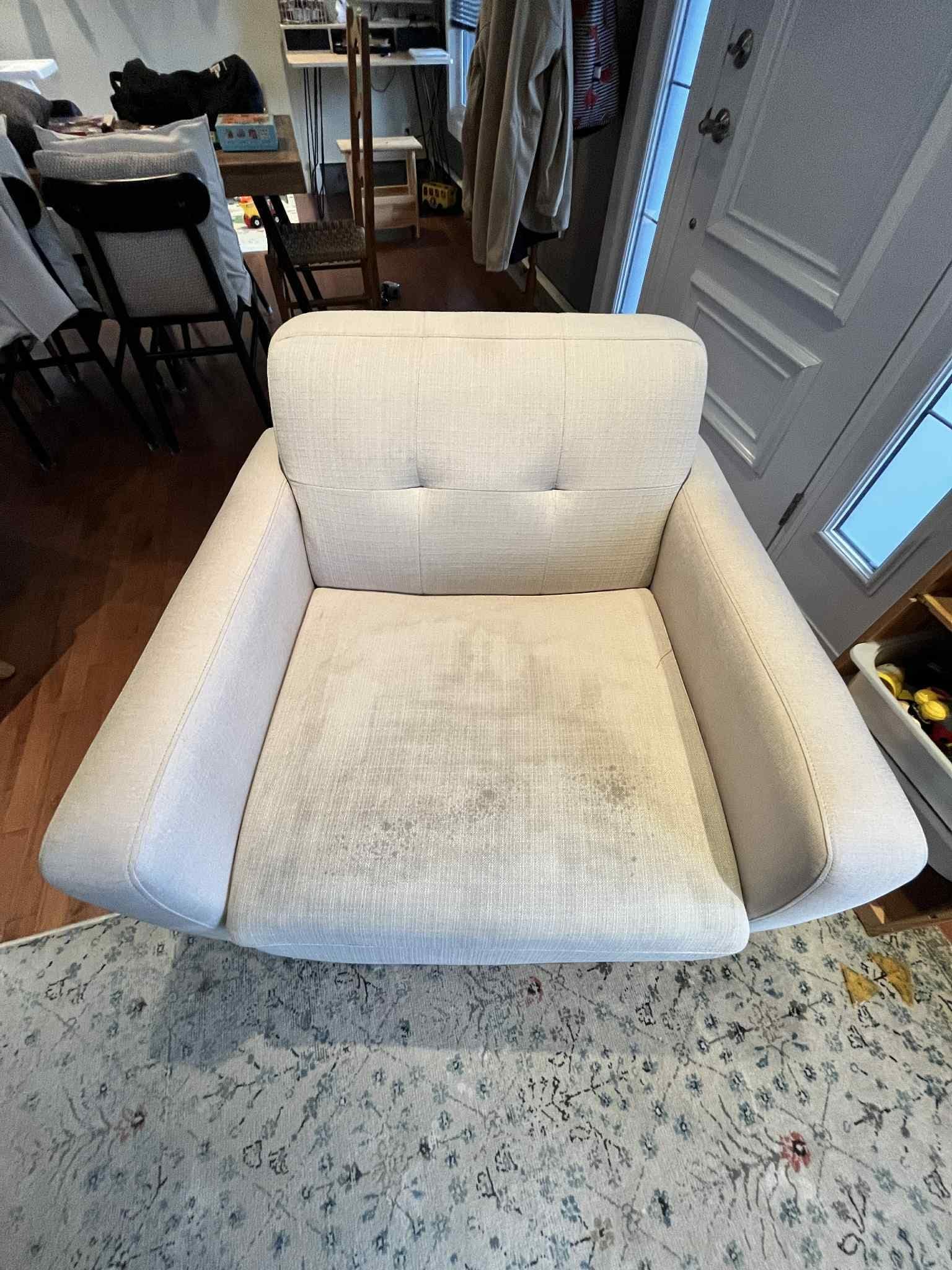 Avant — Fauteuil en tissu